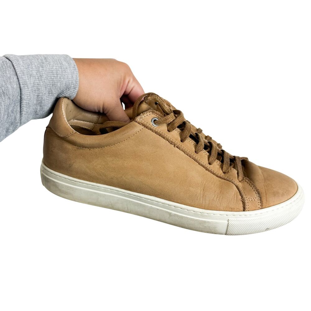 Suitsupply Beige Leather Sneakers Mens - 41 8 US